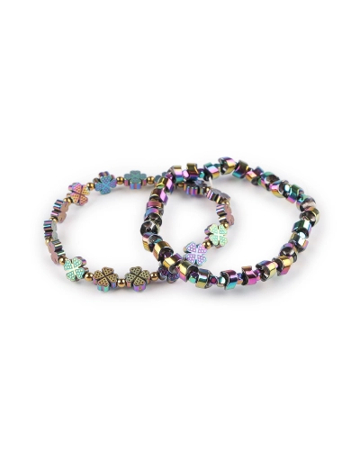 Náramok pružný hematitový - 1 ks | Mimib