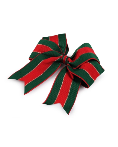 Vianočná mašľa rypsová 12x13 cm - 6 ks | Mimib