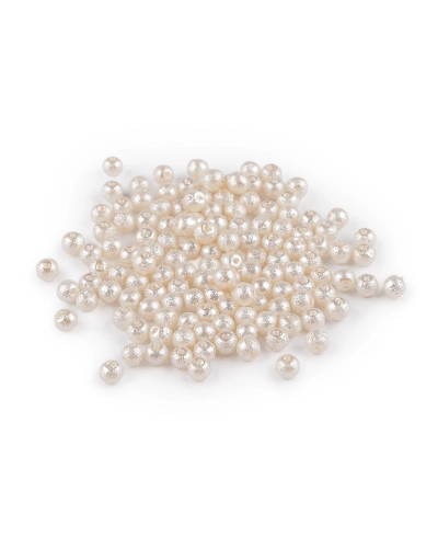 Sklenené voskové perly vrúbkované Ø4 mm - 20 g | Mimib