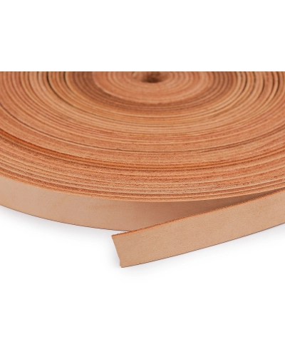 Kožený popruh / ucho na tašky šírka 15 mm metráž - 1 m | Mimib