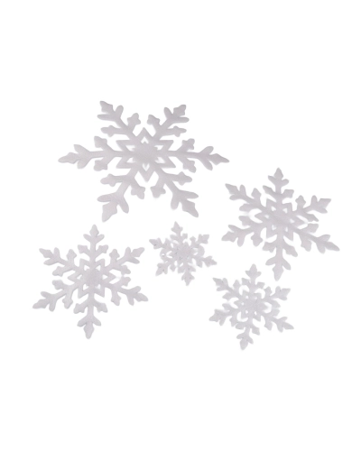 Penové vločky, sada 5 ks mix veľkostí - 1 sáčok | Mimib