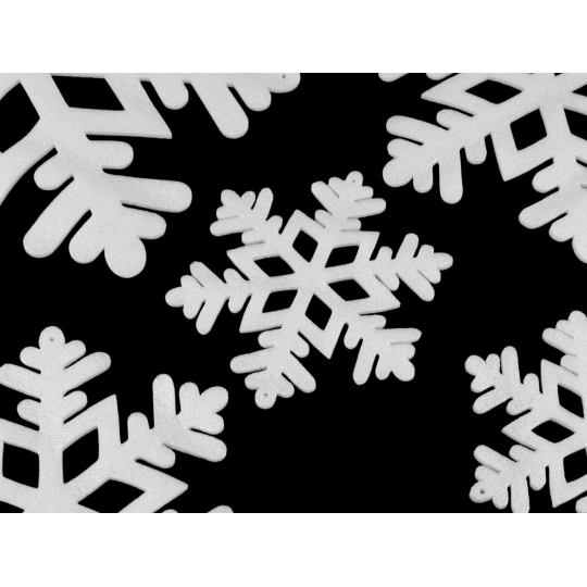 Penové vločky, sada 5 ks mix veľkostí - 1 sáčok | Mimib