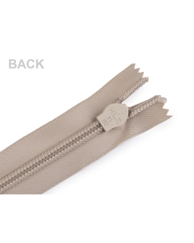 Špirálový zips skrytý No 5 dĺžka 60 cm pevný - 1 ks | Mimib
