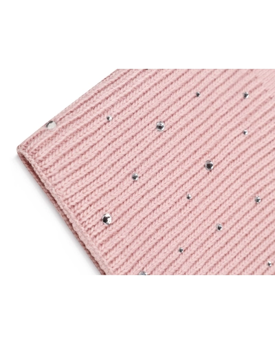 Dámska / dievčenská zimná čiapka s kamienkami - 1 ks | Mimib