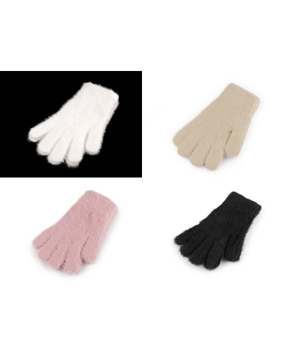 Dámske / dievčenské pletené rukavice - 1 pár | Mimib
