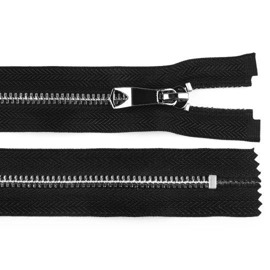 Kovový zips No 5 dĺžka 20 cm s ozdobným jazdcom - 1 ks | Mimib