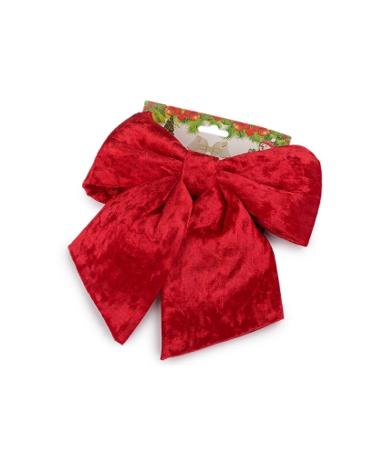 Vianočná mašľa zamatová 21x24 cm - 1 ks | Mimib