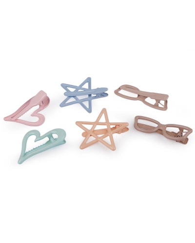 Kovové sponky do vlasov srdce, hviezdy, okuliare - 2 ks | Mimib