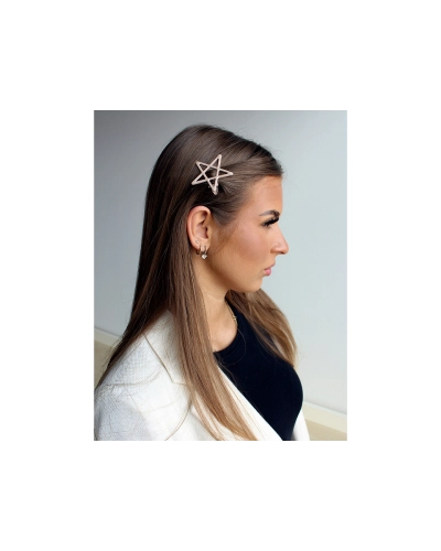 Kovové sponky do vlasov srdce, hviezdy, okuliare - 2 ks | Mimib