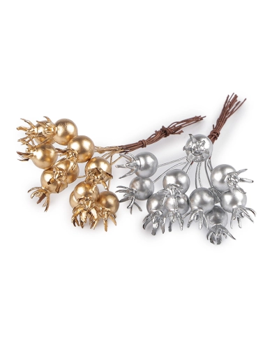 Umelé šípky na drôtiku metalické - 1 zväzok | Mimib