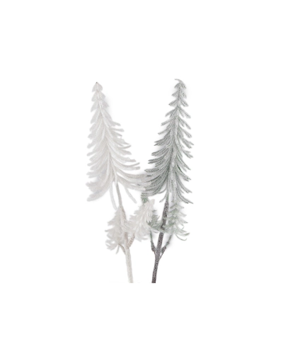 Umelý zasnežený stromček do vianočných kytíc a aranžmánov - 1 ks | Mimib