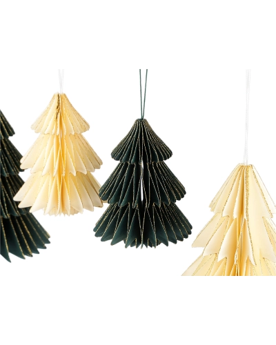 Papierová vianočná ozdoba na stromček - stromček - 1 ks | Mimib