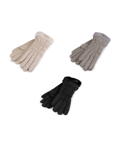 Dámske rukavice šuštiakové, zateplené, dotykové - 1 pár | Mimib