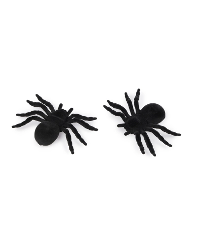 Zamatový pavúk Halloween - 4 ks | Mimib