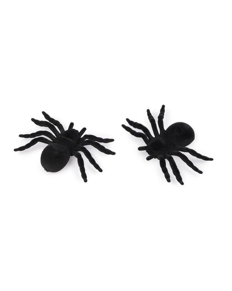 Zamatový pavúk Halloween - 4 ks | Mimib