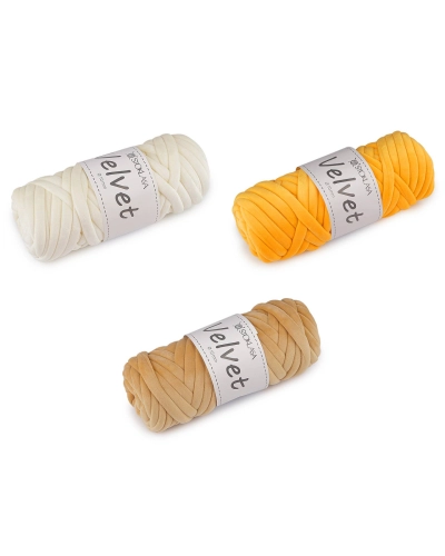 Priadza Marshmallow hrubá Velvet Ø10 mm 500 g - 1 ks | Mimib