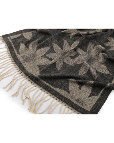 Zimný šál / pléd so strapcami 70x185 cm - 1 ks | Mimib