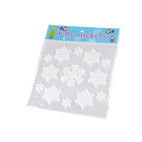 Vianočné samolepiace gélové vločky - 1 kar. | Mimib