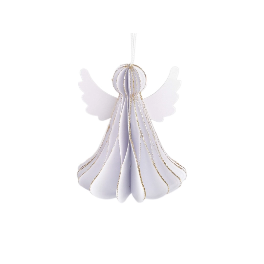 Papierový skladací anjel na zavesenie 7 cm - 1 ks | Mimib