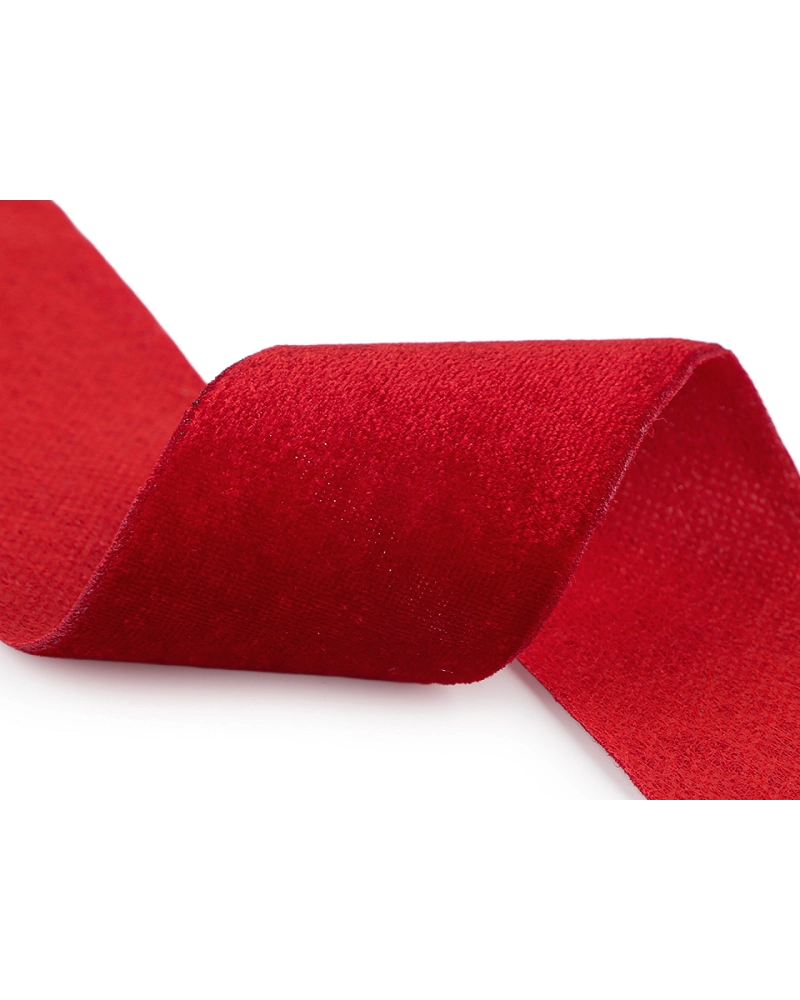 Zamatová stuha na cievke vo vianočných farbách šírka 50 mm, návin 2,7 m - 1 ks | Mimib