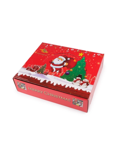 Zamatová stuha na cievke vo vianočných farbách šírka 38 mm, návin 2,7 m - 1 ks | Mimib