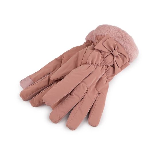 Dámske rukavice šusťákové, zateplené, dotykové - 1 pár | Mimib