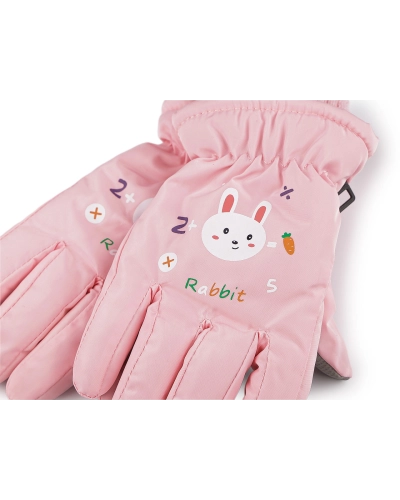 Detské rukavice šusťákové zateplené s elastickým nápletom - 1 pár | Mimib