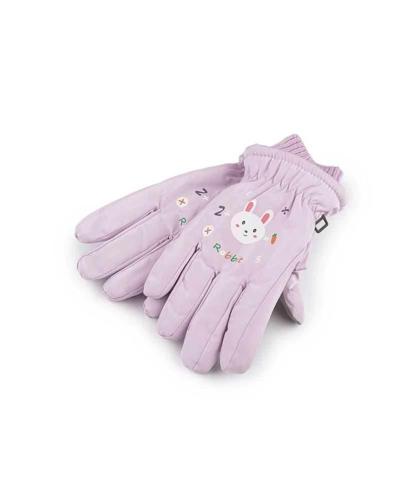 Detské rukavice šusťákové zateplené s elastickým nápletom - 1 pár | Mimib