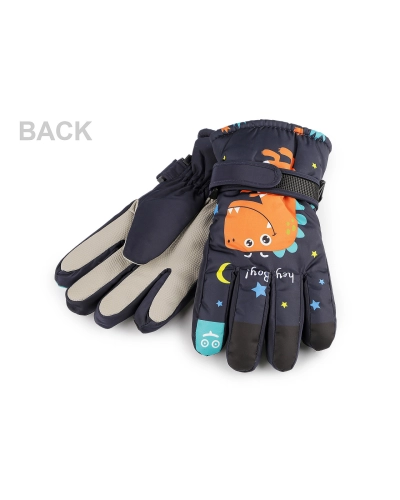 Detské zimné rukavice dinosaurus - 1 pár | Mimib