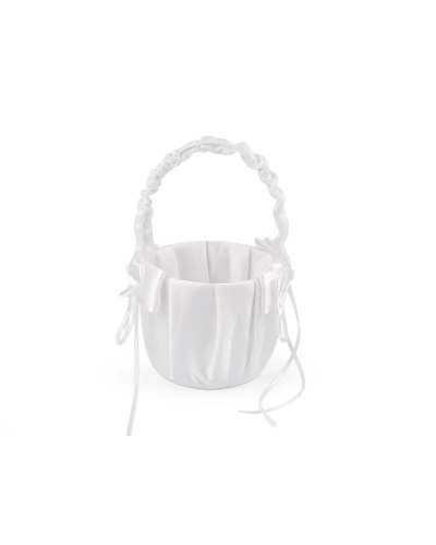 Svadobný saténový košíček pre družičky - 1 ks | Mimib