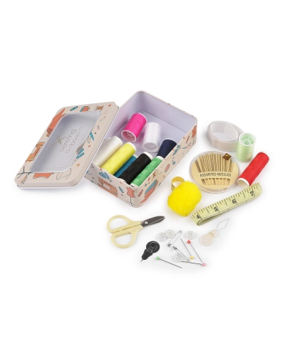 Súprava na šitie v plechovej krabičke - 1 ks | Mimib