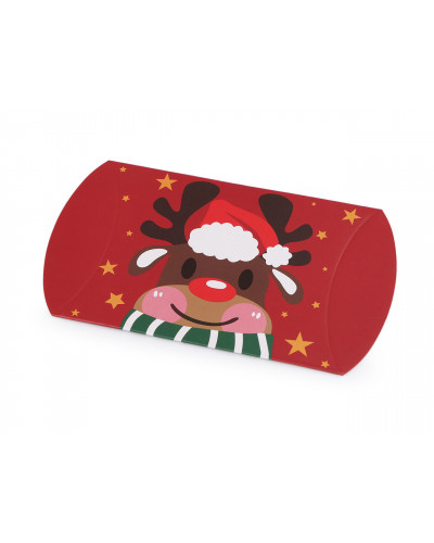 Karácsonyi ajándék doboz szarvas, mikulás, hóember| Mimib