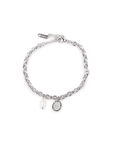 Náramok z nerezovej ocele perleť, perla - 1 ks | Mimib