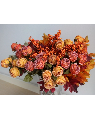 Umelé bobule / rakytník na drôtiku - 1 zväzok | Mimib