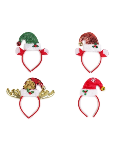 Čelenka do vlasov elf, vianočná / párty - 1 ks | Mimib