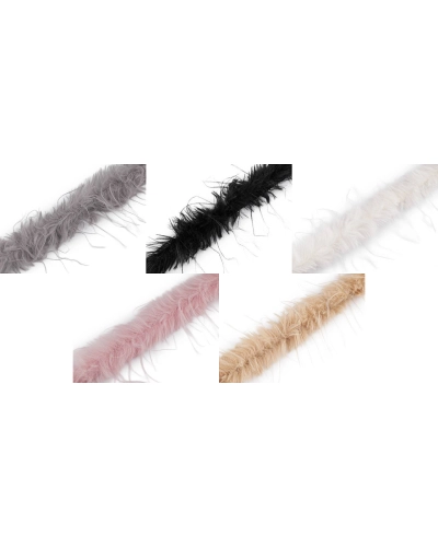 Všívacia odevná / dekoračná kožušina s dlhým chlpom šírka 6 cm - 1 m | Mimib