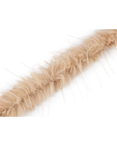 Všívacia odevná / dekoračná kožušina s dlhým chlpom šírka 6 cm - 1 m | Mimib