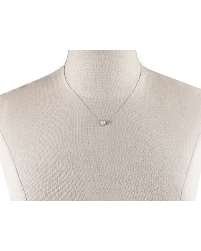 Náhrdelník z nerezovej ocele srdce s perleťou - 1 ks | Mimib