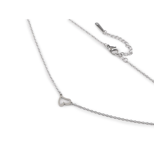 Náhrdelník z nerezovej ocele srdce - 1 ks | Mimib