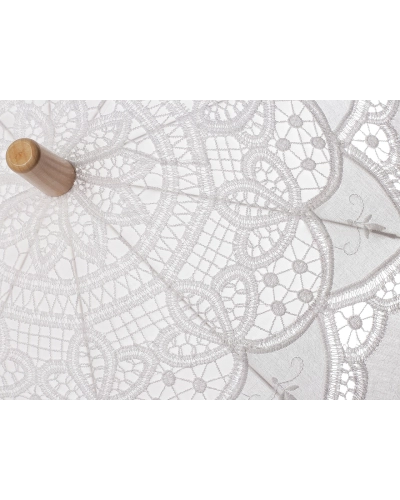 Svadobný dáždnik bavlnený, vyšívaný na fotenie - 1 ks | Mimib