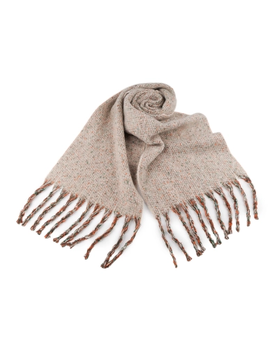 Zimný šál so strapcami 35x185 cm - 1 ks | Mimib