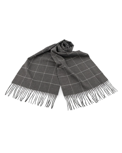 Pánsky šál so strapcami káro 30x175 cm - 1 ks | Mimib