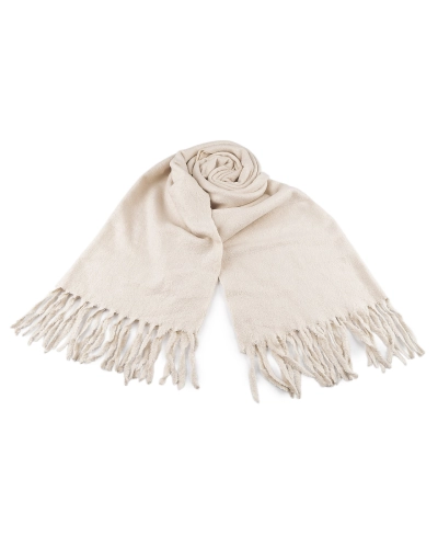 Zimný šál / pléd buklé so strapcami 65x190 cm - 1 ks | Mimib