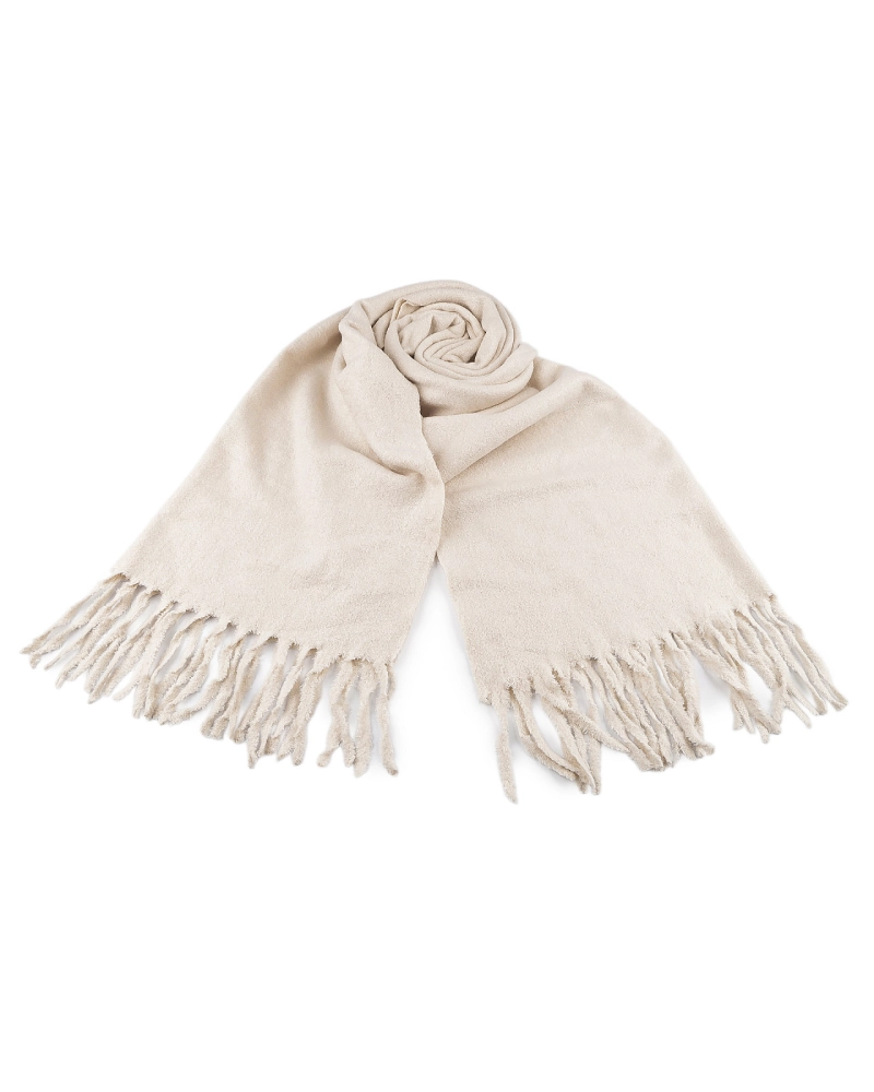 Zimný šál / pléd buklé so strapcami 65x190 cm - 1 ks | Mimib