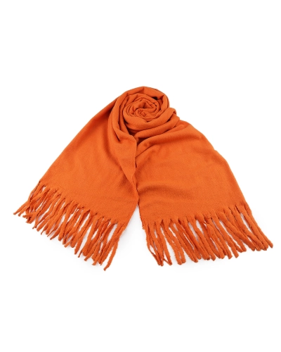 Zimný šál / pléd buklé so strapcami 65x190 cm - 1 ks | Mimib