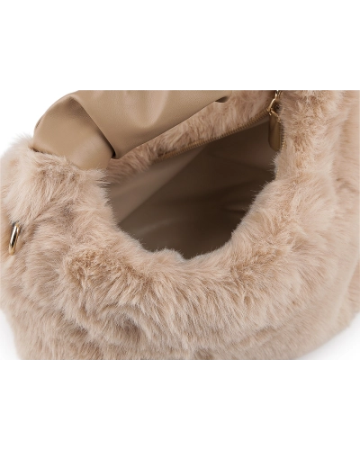 Kožušinová kabelka 24x21 cm - 1 ks | Mimib