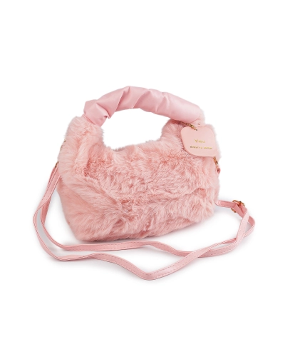 Kožušinová kabelka 24x21 cm - 1 ks | Mimib