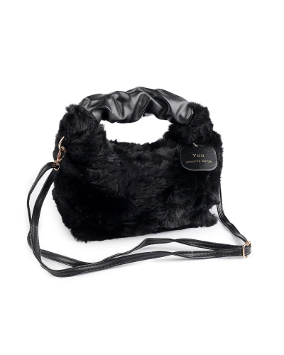 Kožušinová kabelka 24x21 cm - 1 ks | Mimib