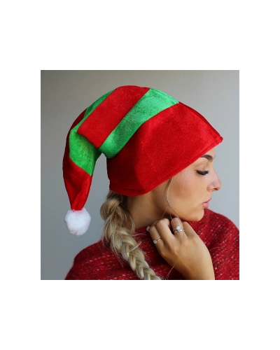 Vianočná čiapka škriatok - 1 ks | Mimib