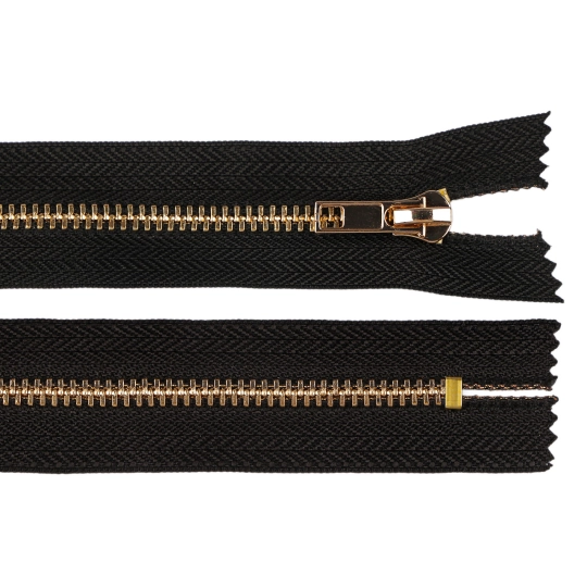 Kovový zips No 5 dĺžka 12 cm (jeansový) - 1 ks | Mimib